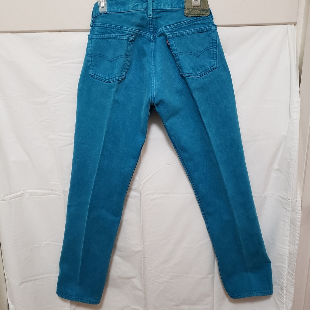 Teal Vintage 501 Levi's Jeans 32"X34"